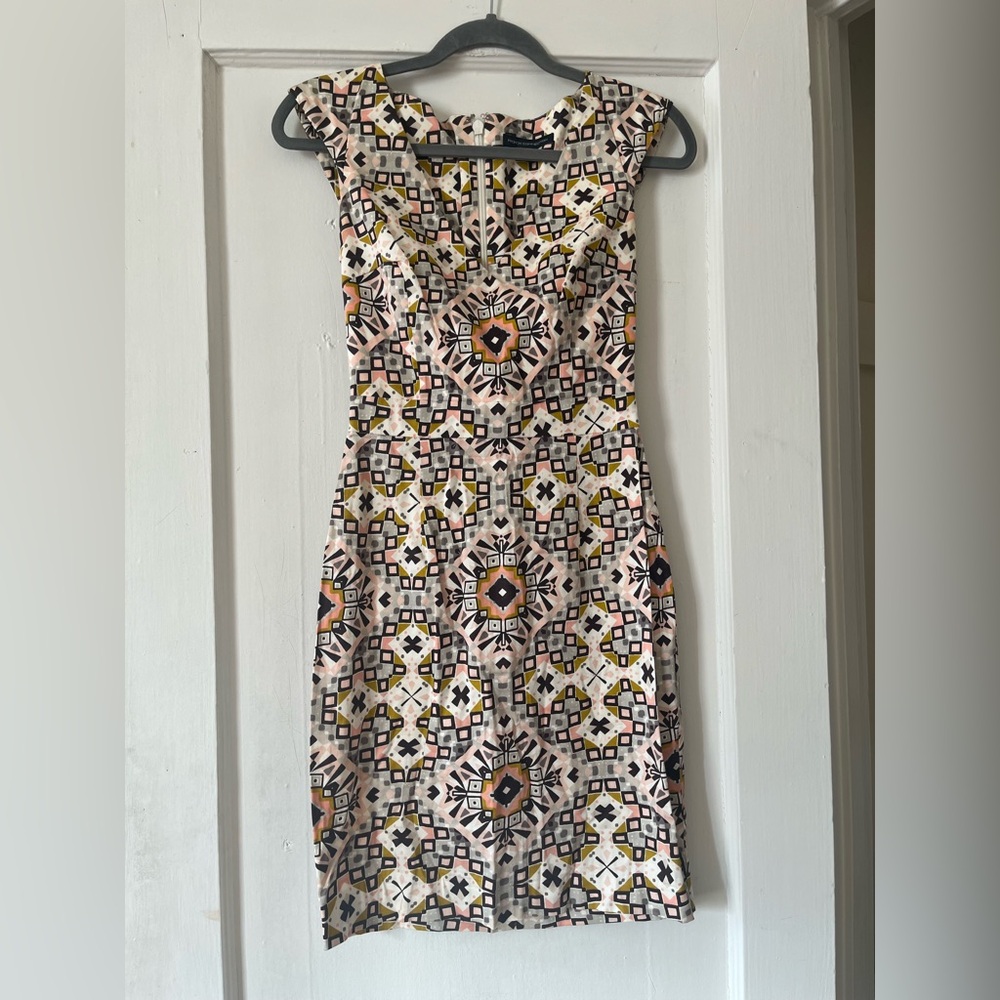 French Connection Geometric Cotton Dress